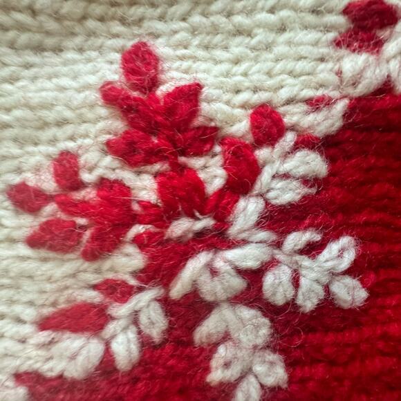 VTG Express Tricot Womens Small Christmas Sweater Wool Snowflake Holiday Chunky - Picture 13 of 16